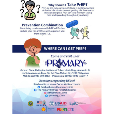 Primary_Clinic's tweet photo. Stay PrEPared, Stay HIVncible.
Get your PrEP now!
Wanna know more about PrEP?
you can visit us here at The Primary located at PIT Bldg Amorsolo St. Corner Urban Ave. Brgy. Pio Del Pilar Makati City.
#theprimary #prepfound #prep https://t.co/1Qp7Szvm0q