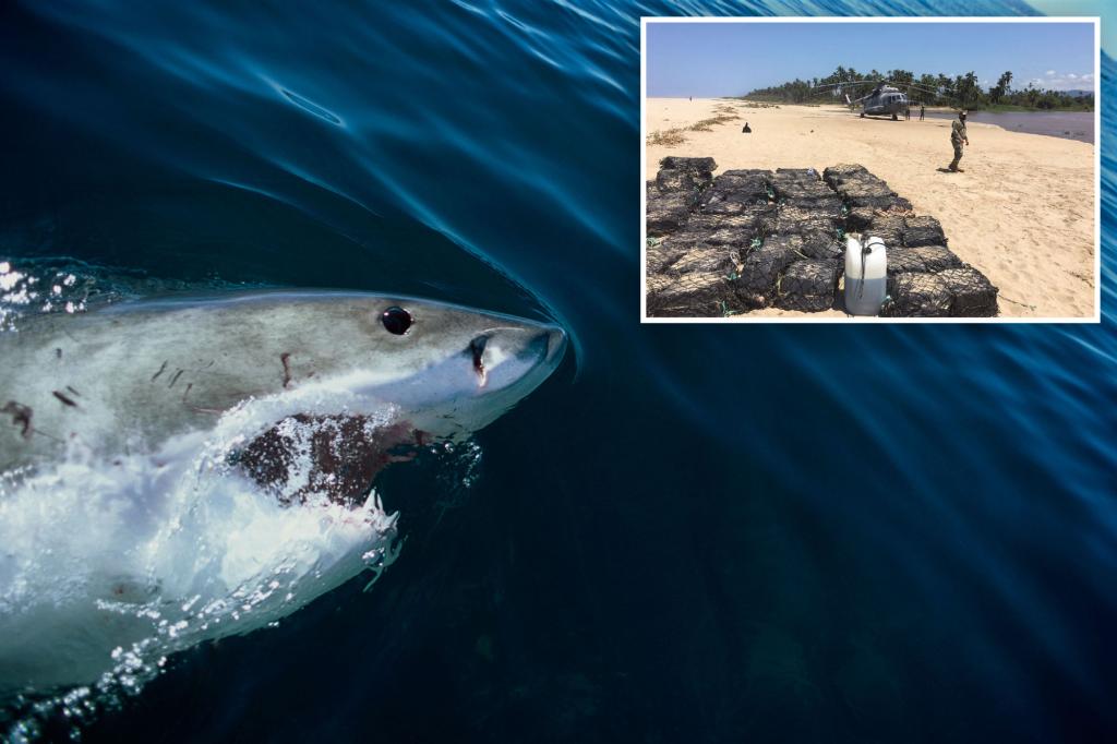nypost's tweet photo. ‘Cocaine sharks’ might be feasting on drugs dumped off Florida coast, scientists say https://t.co/gGJZLTrvxX https://t.co/yNDbmqR8mh