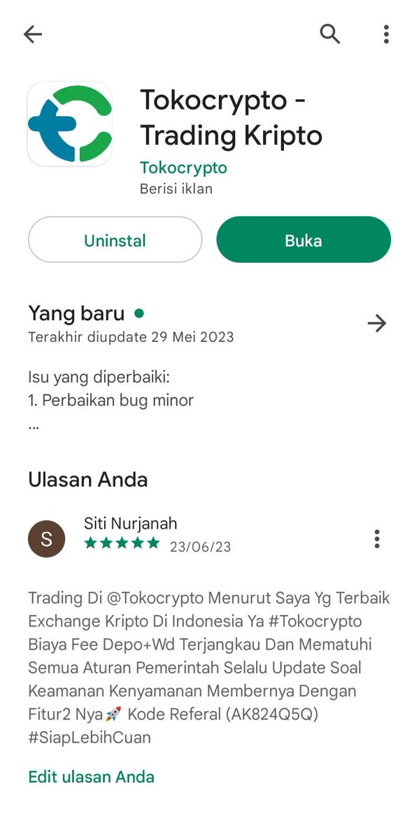 Sitinurja9508's tweet photo. Trading Di @Tokocrypto Menurut Saya Yang Terbaik Exchange Kripto Di Indonesia Cuma #Tokocrypto setelah update tampilan sangat ringan makin seru trading👍deposit dengan adanya BLU BCA sangat membantu dan sangat cepat prosesnya
Referal (AK824Q5Q)
#SiapLebihCuan #ReviewTokocrypto https://t.co/alES3iRZ5V