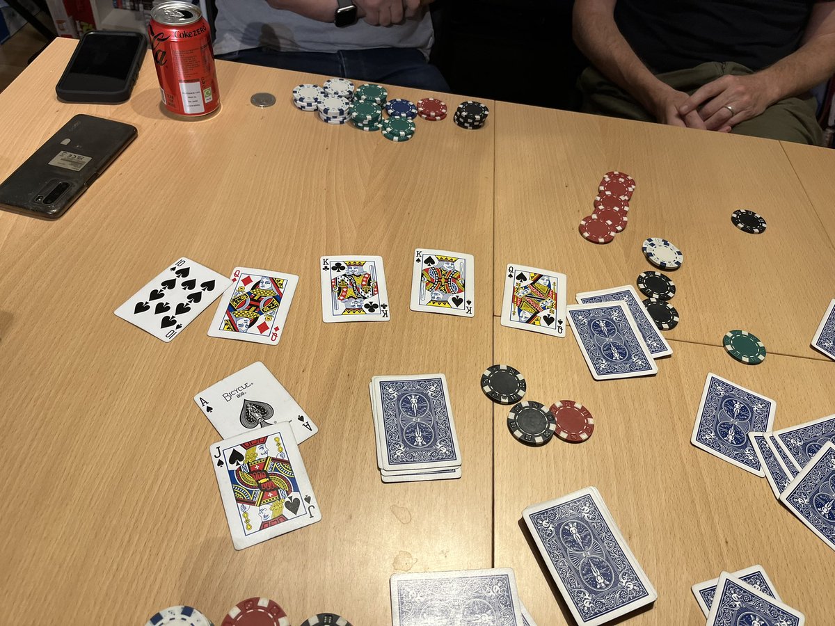 Got this tonight in Omaha #RoyalFlush - Didn’t win that much though cos the board was too scary (10 came on the river).