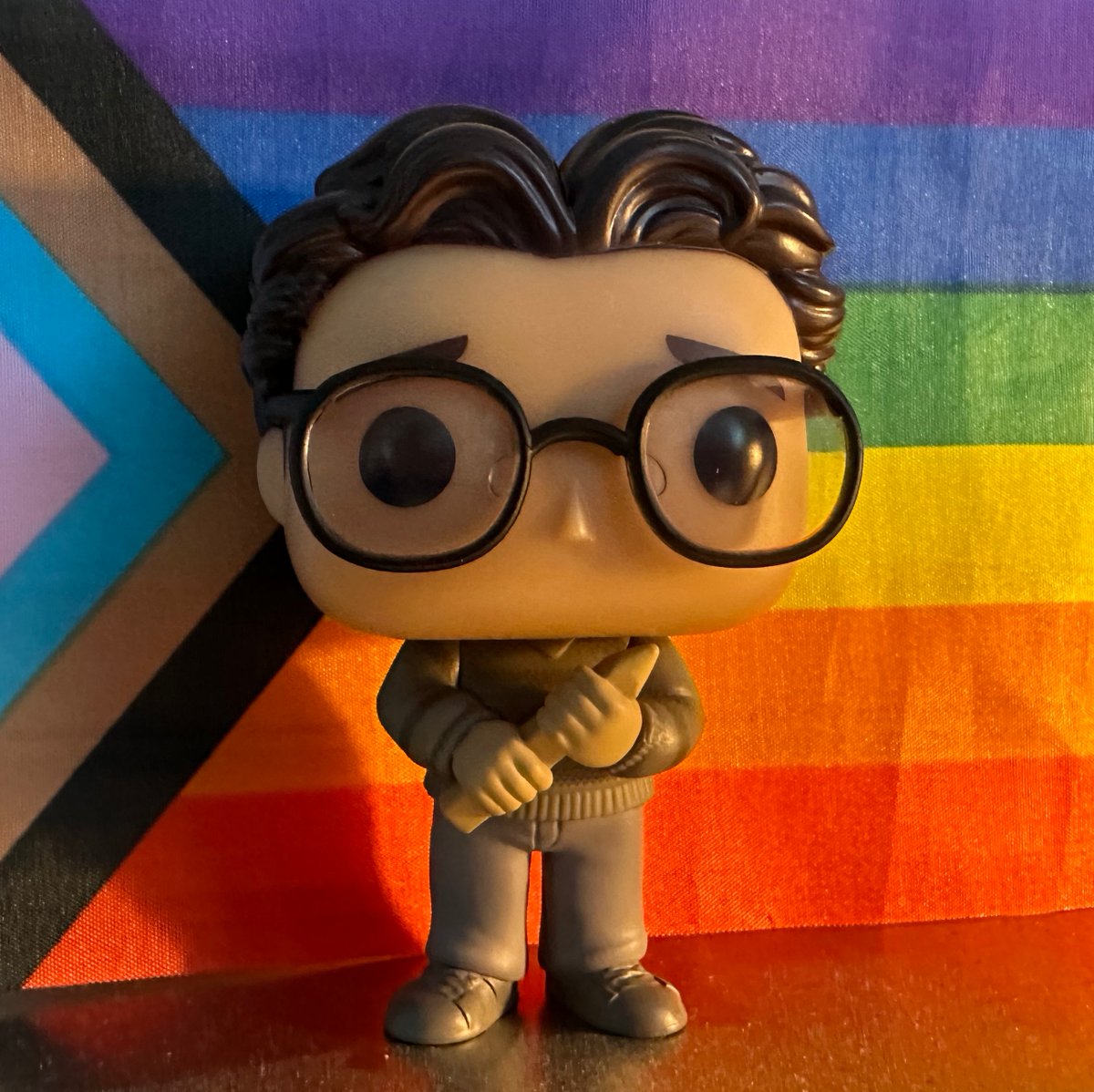 safety_haz's tweet photo. .@HARVEYGUILLEN FINALLY got my Guillermo de la Cruz Funko Pop - just in time to celebrate the Pride Parade tonight on #WWDITS! 🌈🦇 https://t.co/MgEDJGeKMC