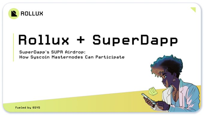 Hayess5178's tweet photo. #SyscoinWeekly Update. As always they have so much bullish news to share 🔥

📽️Video: #Syscoin #Rollux: Decentralize Your World
🛠️Get to know @DevElCuy
🪂@SuperDapp’s #Airdrop on @RolluxL2 is LIVE
📈#WEChart Integrates #Rollux
+ Much more 🔗https://t.co/mzloJcX8MF

$SYS #SysArmy https://t.co/fwU322v0d7