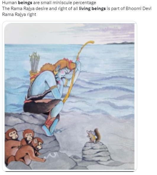 Tiruppan Alwar Ammal community devotional contribution is protection of natural Rama Rajya right of Bhumi Devi from being infringed by constitutional democracy in which only human beings are rulers but their adharmik decisions will impact all living beings
x.com/csranga/status…