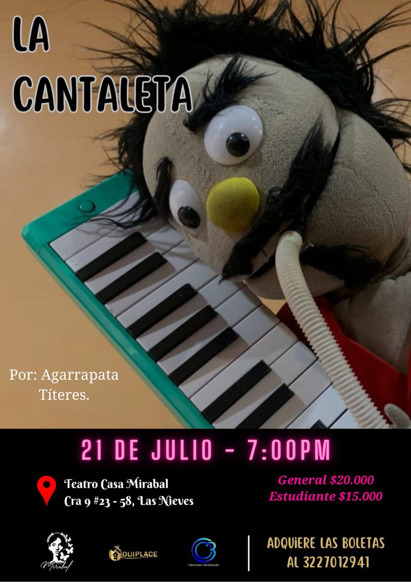 agarrapattta's tweet photo. Plan de viernes en la noche con titeres y música en vivo en el centro de Bogotá! No solo para niños! https://t.co/cl2KGPfvFc