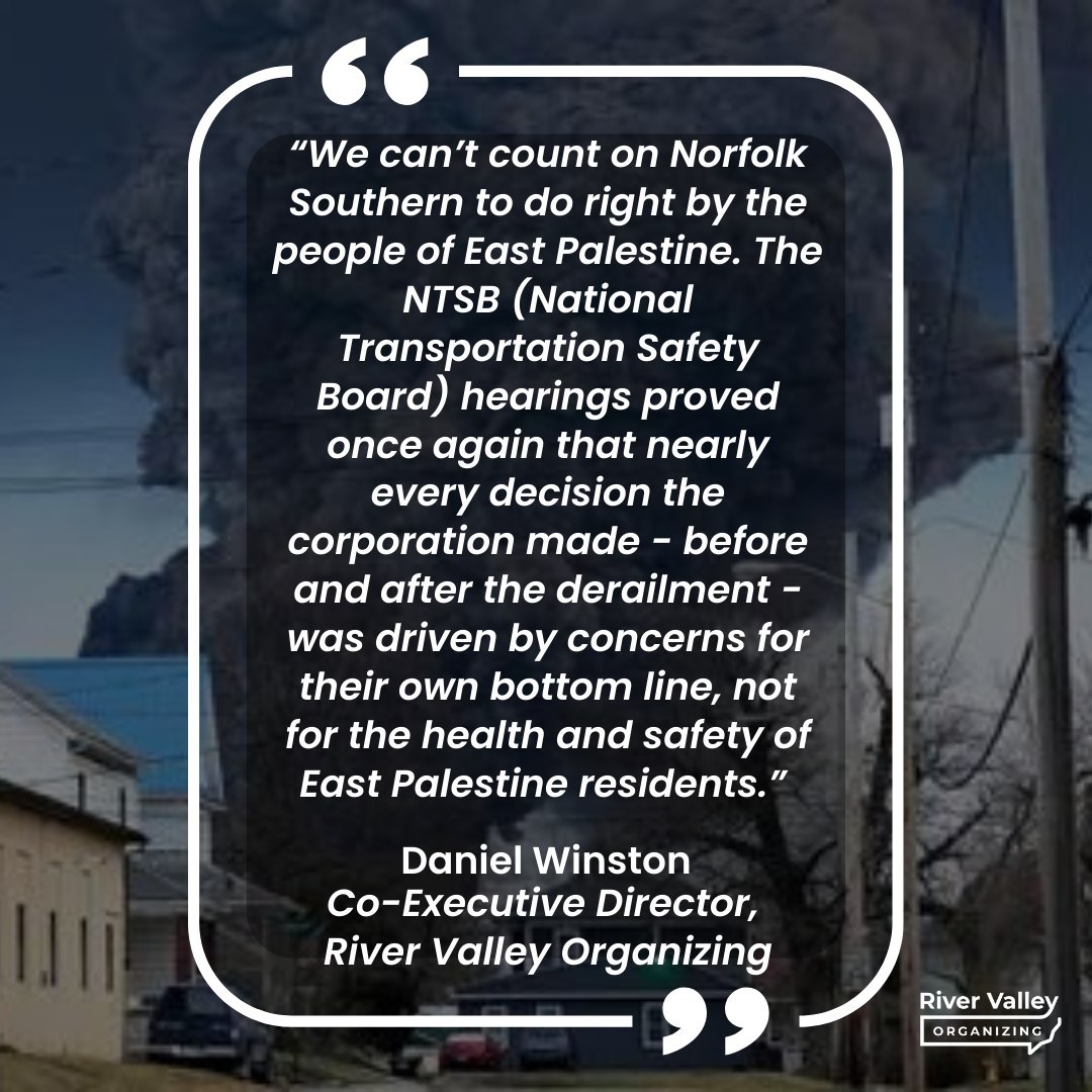 #EastPalestine #Derailment #bombtrain #rivervalleyorganizing #rvo #ohiovalley #ohio #columbianacounty #communityorganizing #organize #servicetopower