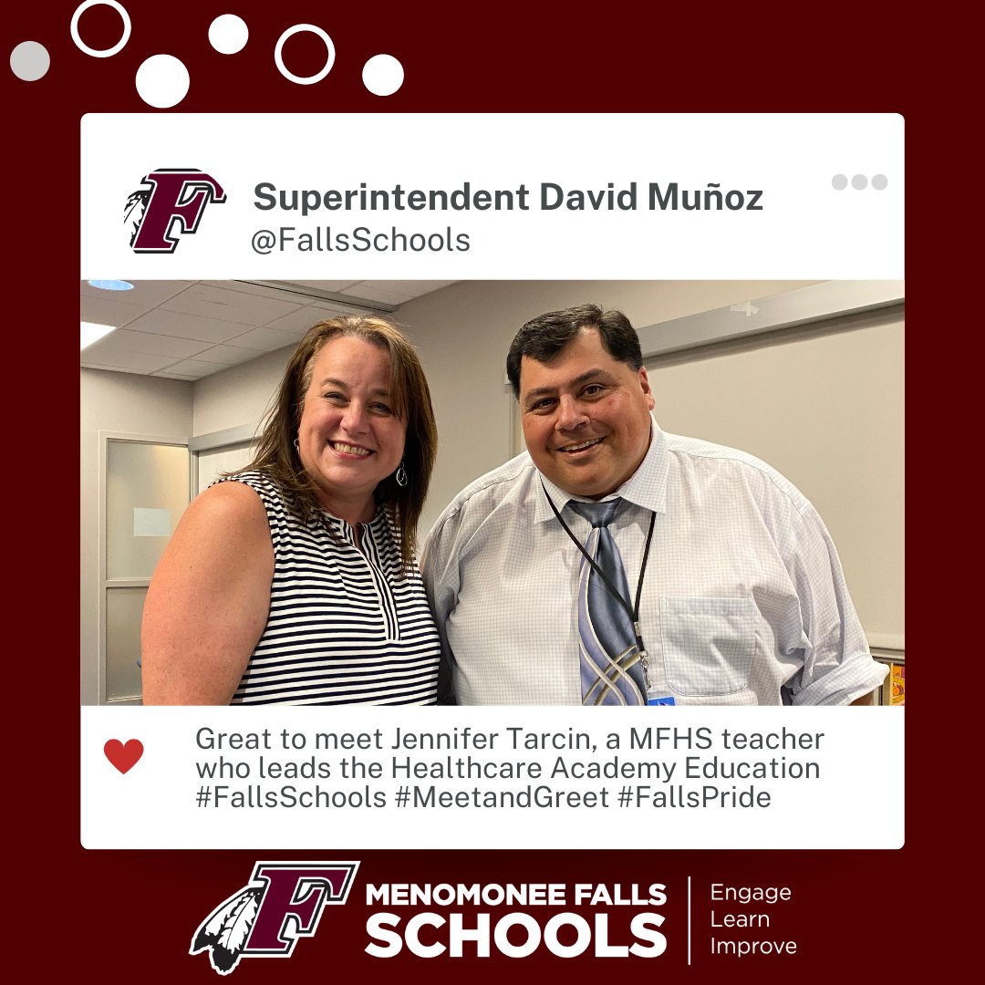 👋 Superintendent of Schools David Muñoz held a staff meet &amp; greet today! #FallsSchools #FallsPride #meetandgreet