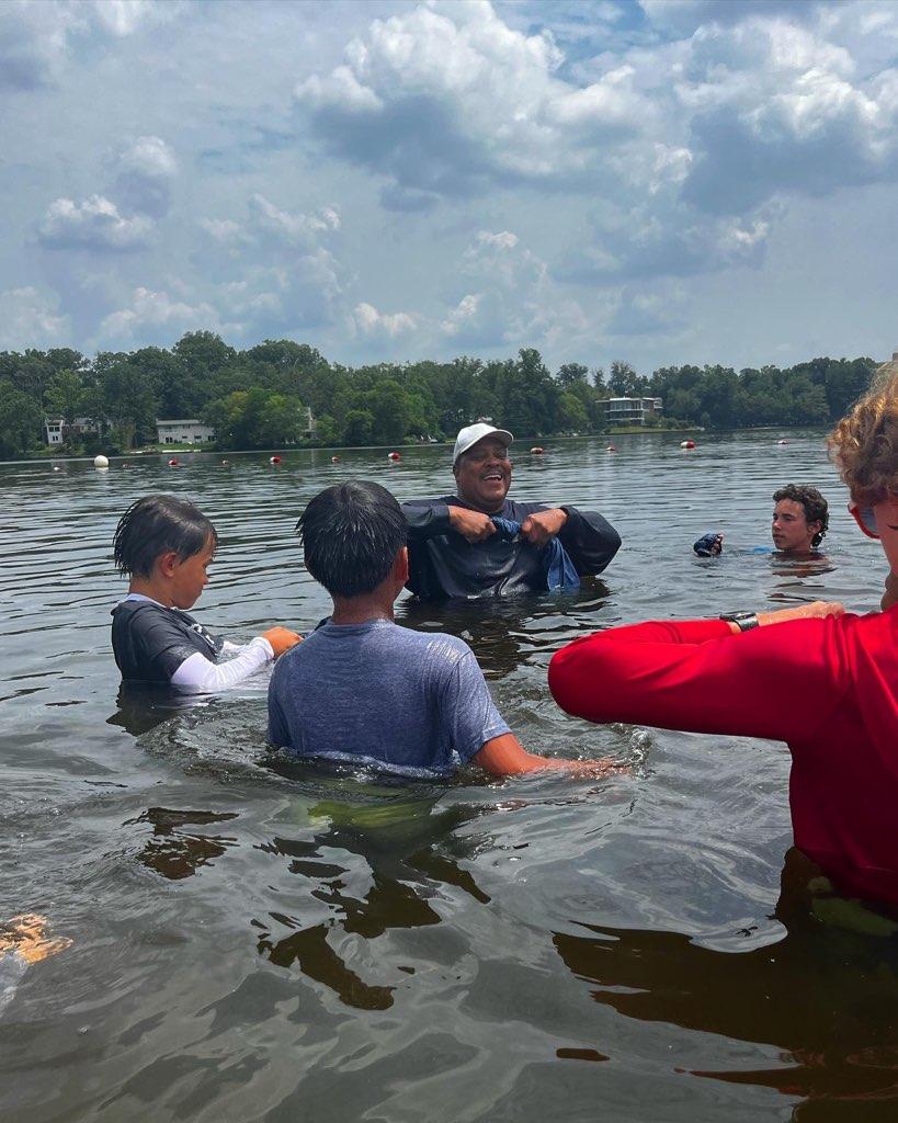 BarcroftBeach's tweet photo. #JrLifeguard 2023 activities this week. Knots, swimming in clothes, and rescue entries from a boat, to name a few. https://t.co/zlRszmQyAN