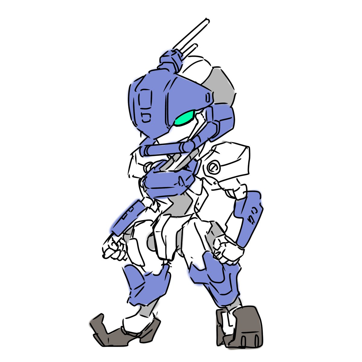 「フェイスガードが好きってオリメカrkgk。」|THE-Oのイラスト