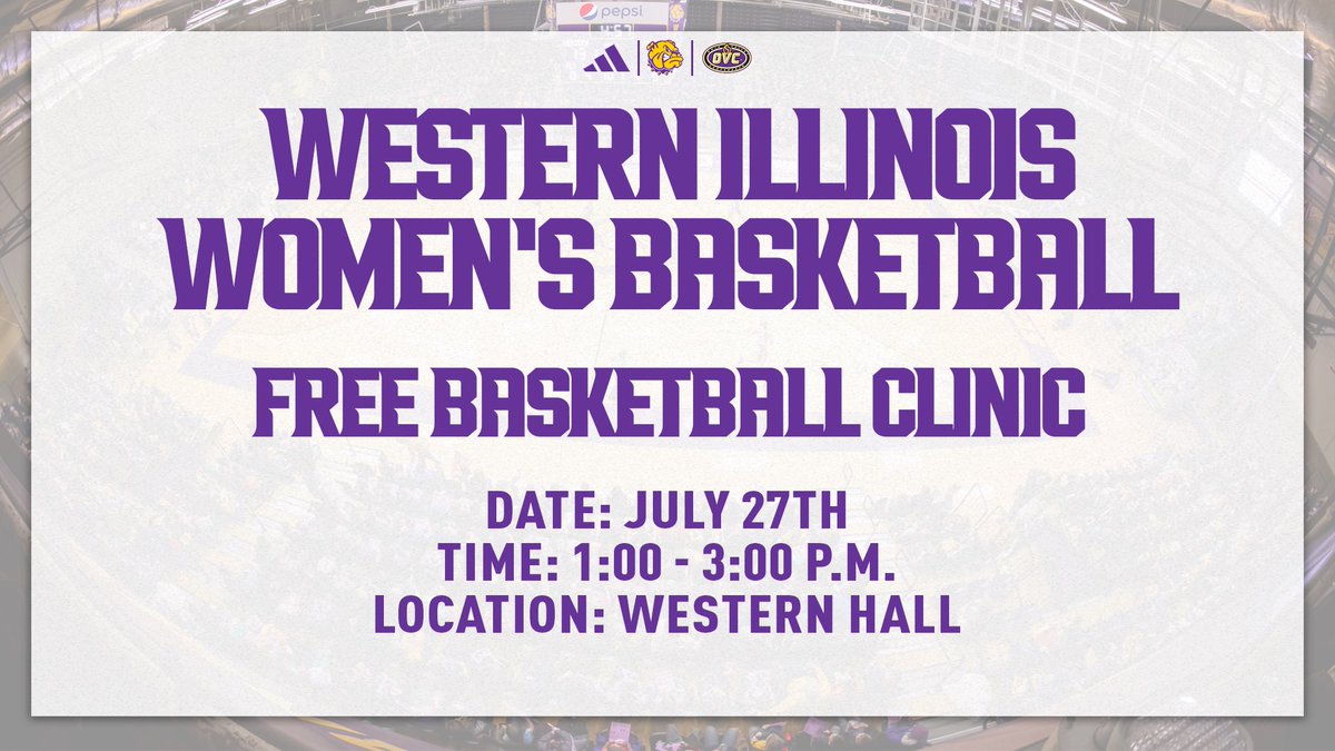 WIUWBB's tweet photo. You don't want to miss this one - join us next Thursday for a 🅵🆁🅴🅴 clinic at Western Hall‼️

All students in grades 2⃣ through 8⃣ are welcome and registration can be completed at the door or by emailing Coach Tovella (a-tovella@wiu.edu). https://t.co/q5x80JpMYy
