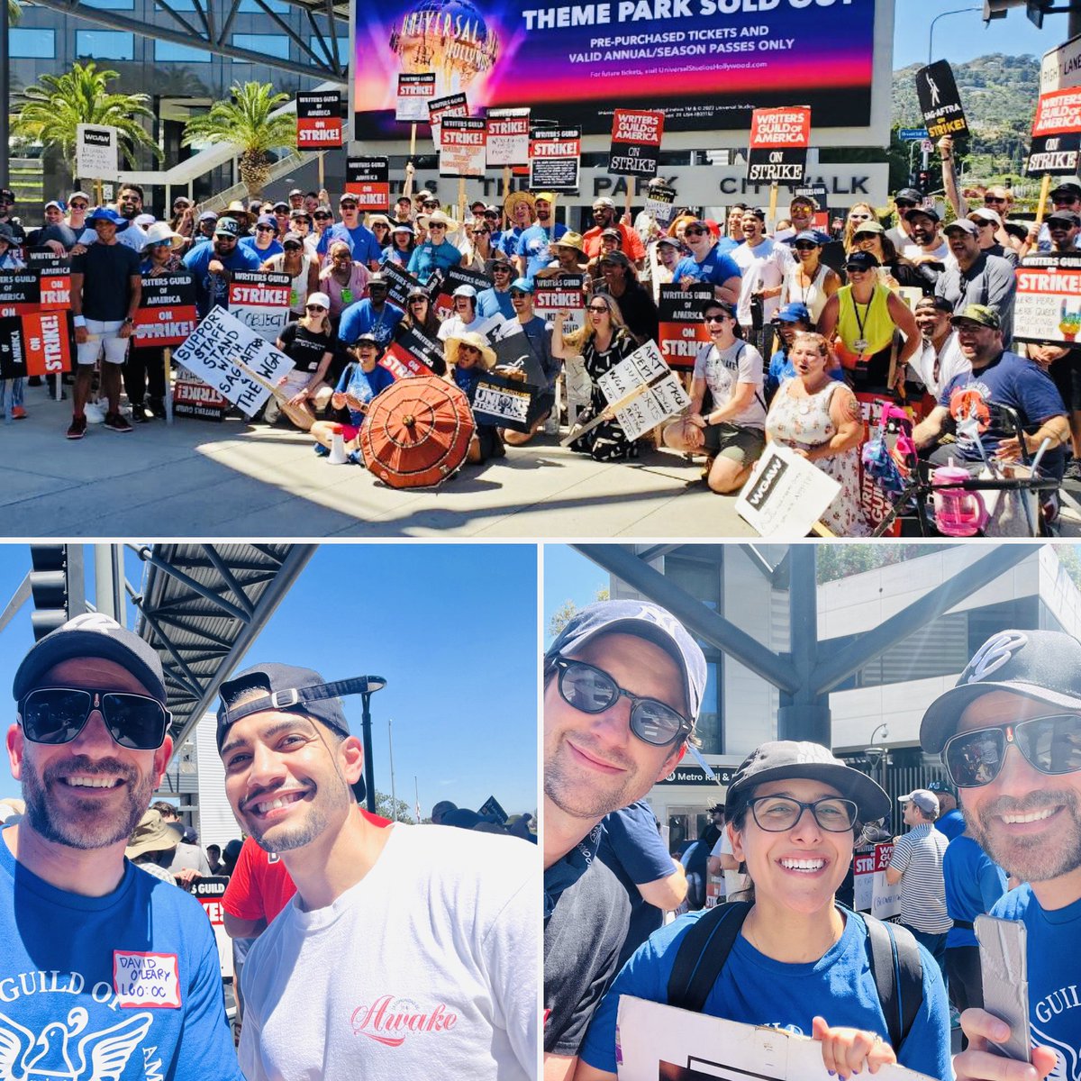 davideoleary's tweet image. Marched today with my fellow @WolfEnt writers & actors. Ran into the great Rick Gonzalez (aka Det Bobby Reyes on #lawandorderoc)! So proud to be part of this amazing pack of talent. 🚔📺🪧👊#WGAstrike #WGAstrong @officialrickg #SAGAFTRAstrong @nbclawandorder