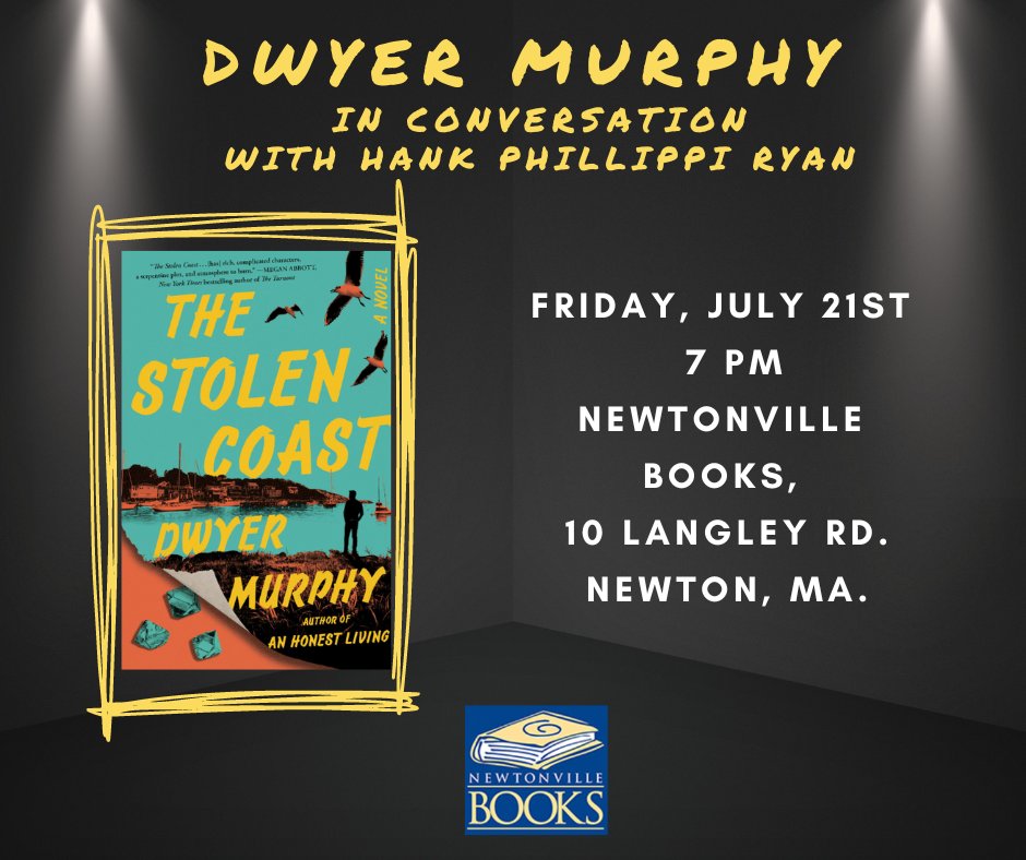 Oh, #writerscommunity don't miss this! @DwyerMurphy one of the most knowledgeable and influential people in crime fic today (@CrimeReads ed-in-chief) at @newtonvillebks abt his cool new noir, THE STOLEN COAST. We chat, mayhem will no doubt ensue. newtonvillebooks.com/event/dwyer-mu…