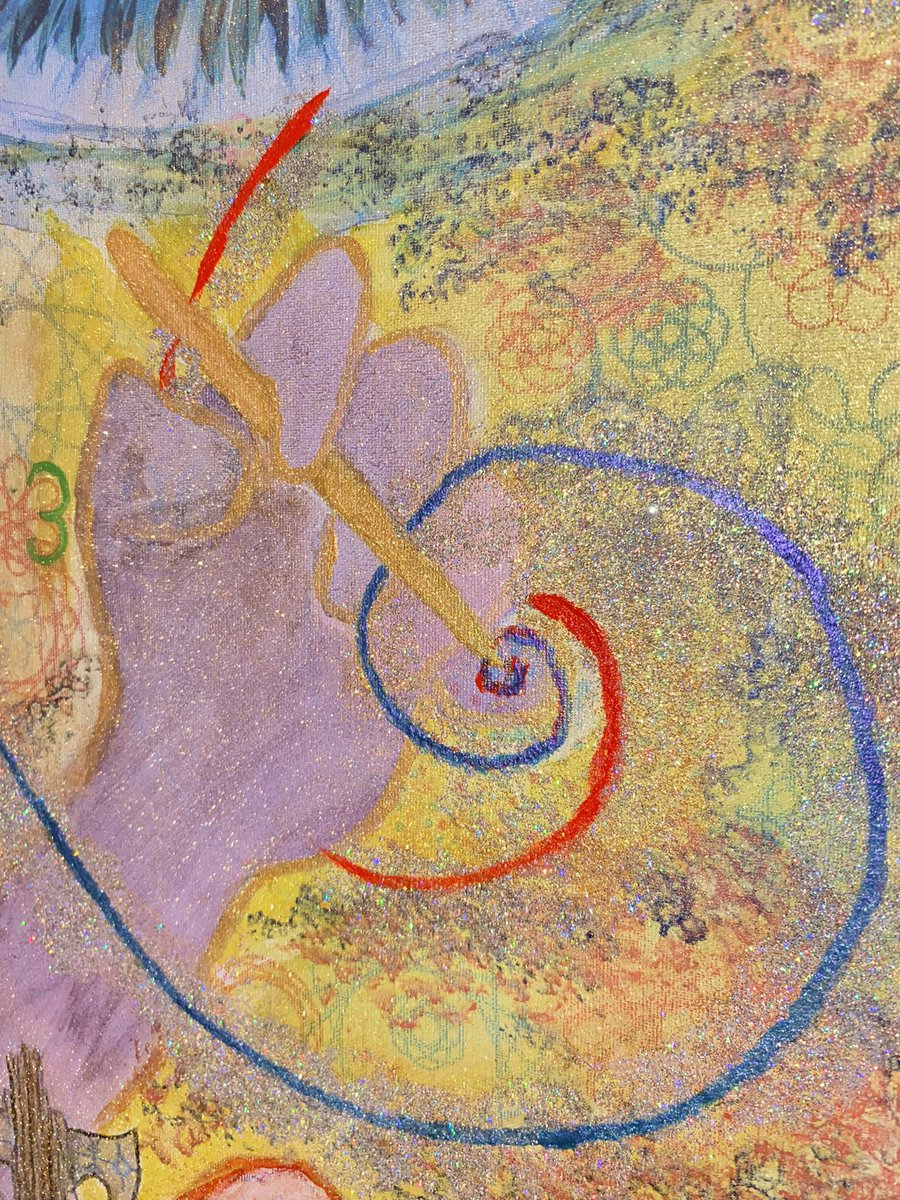 WillOmniversal's tweet photo. The Spiral of Creation of Red &amp; Blue cradled against a web of Gold…

#Art #Fibonacci #gold #creation https://t.co/nm1PBVM5eh