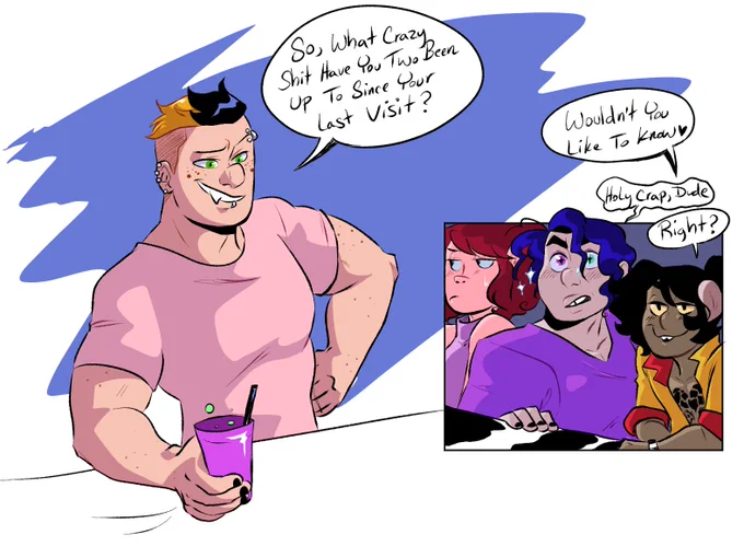 Crest meets Celesse, the traveling club owner 