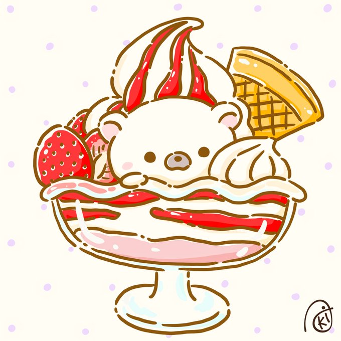 「dessert looking at viewer」 illustration images(Latest)