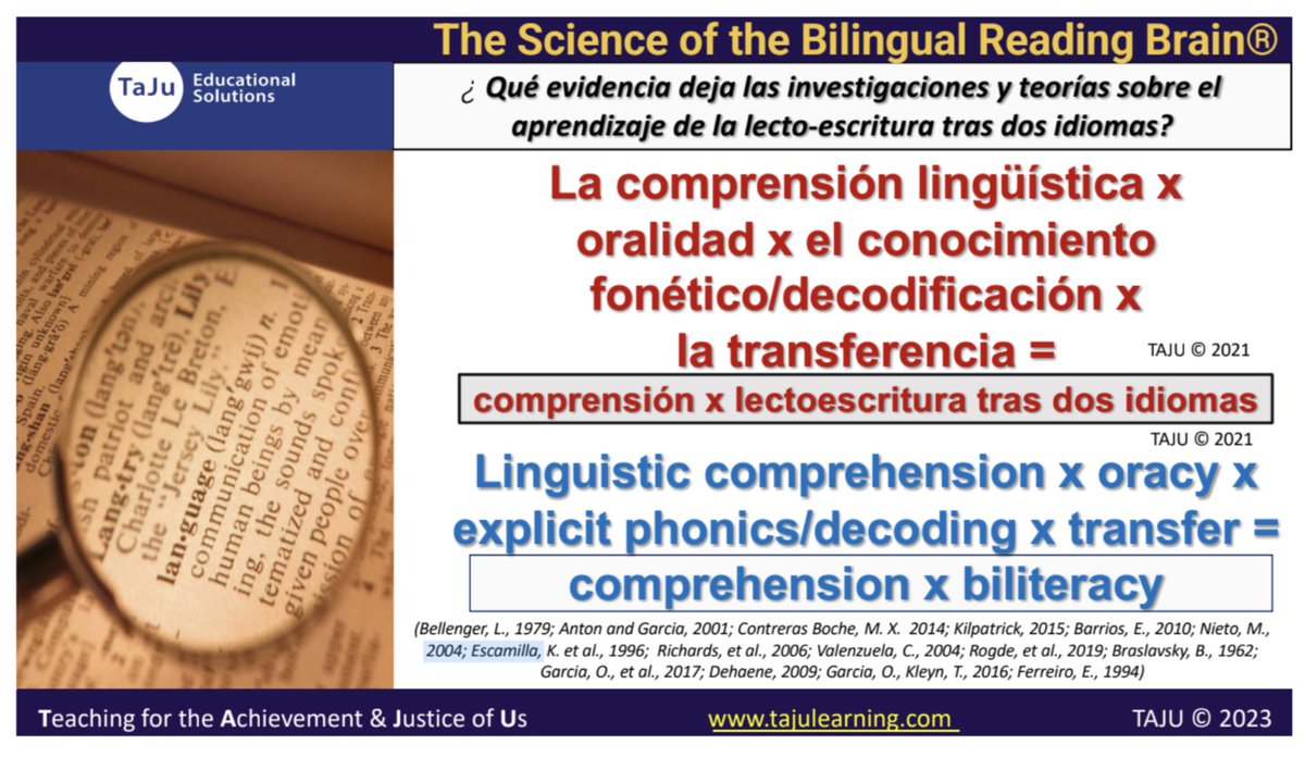 faniabalderas's tweet photo. The Science of Reading is definitely not the same as the Science of BILITERATE Reading. Thank you Alexandra Guilamo for explaining it so well! @duallanguage #DLSummerInstitute @dallasschools https://t.co/u67vx1GVFu