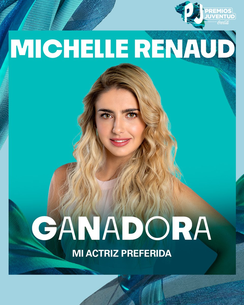 .@michellerenaud es ‘Mi Actriz Favorita’ en #PremiosJuventud. ¡Felicitaciones!