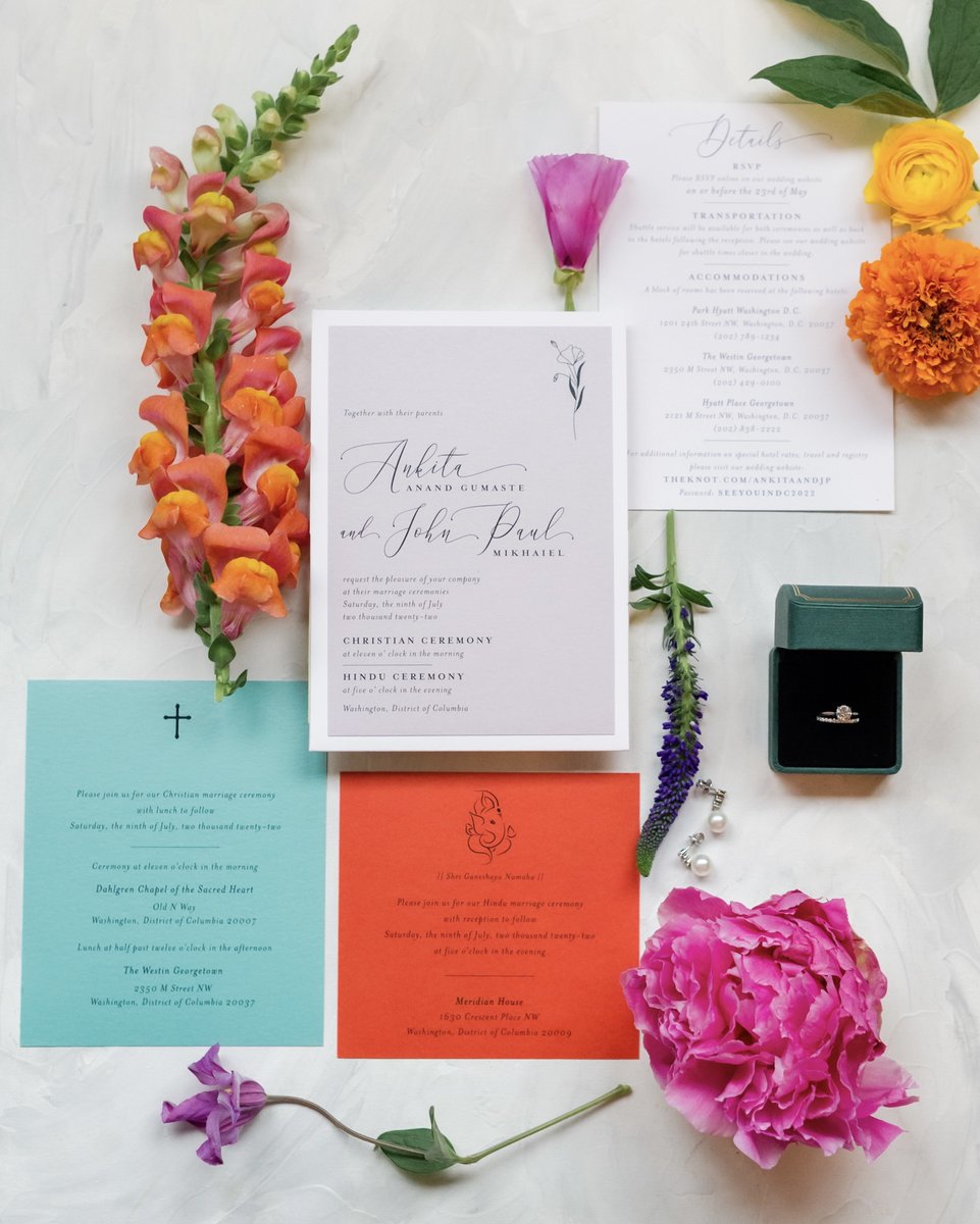 paperroseinvite's tweet photo. We had so much fun playing around with this bold color palette. Don’t be afraid to mix colors. It creates such a striking  statement.  Captured beautiful by @lisaboggsphoto https://t.co/u6jc5KDcEL
