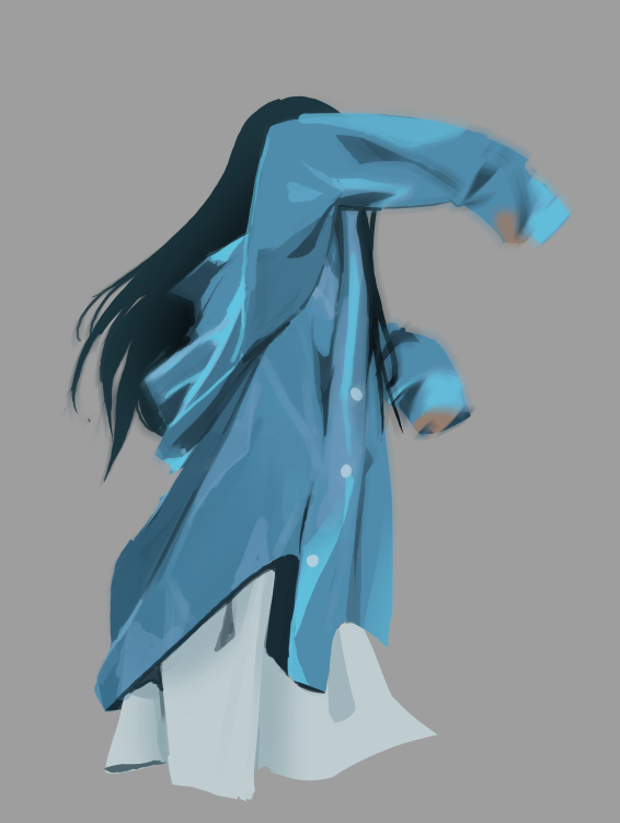 「I tried to do a study of some cloth, but」|AnhDangのイラスト