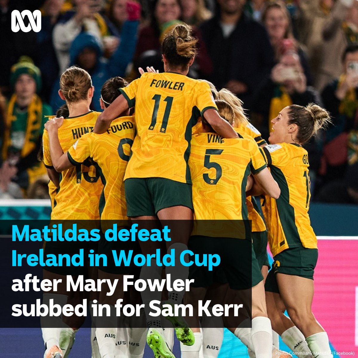 ABC Pacific (@abcpacific) on Twitter photo ⚽ <a href="/TheMatildas/">CommBank Matildas</a> have defeated Ireland 1-0 in their World Cup opener, despite losing captain Sam Kerr to an injury.
Mary Fowler, who boasts PNG heritage, stepped in to fill the void.
Co-hosts New Zealand also grabbed their first win in World Cup history.
ab.co/44Si6bZ ⚽ <a href="/TheMatildas/">CommBank Matildas</a> have defeated Ireland 1-0 in their World Cup opener, despite losing captain Sam Kerr to an injury.
Mary Fowler, who boasts PNG heritage, stepped in to fill the void.
Co-hosts New Zealand also grabbed their first win in World Cup history.
ab.co/44Si6bZ