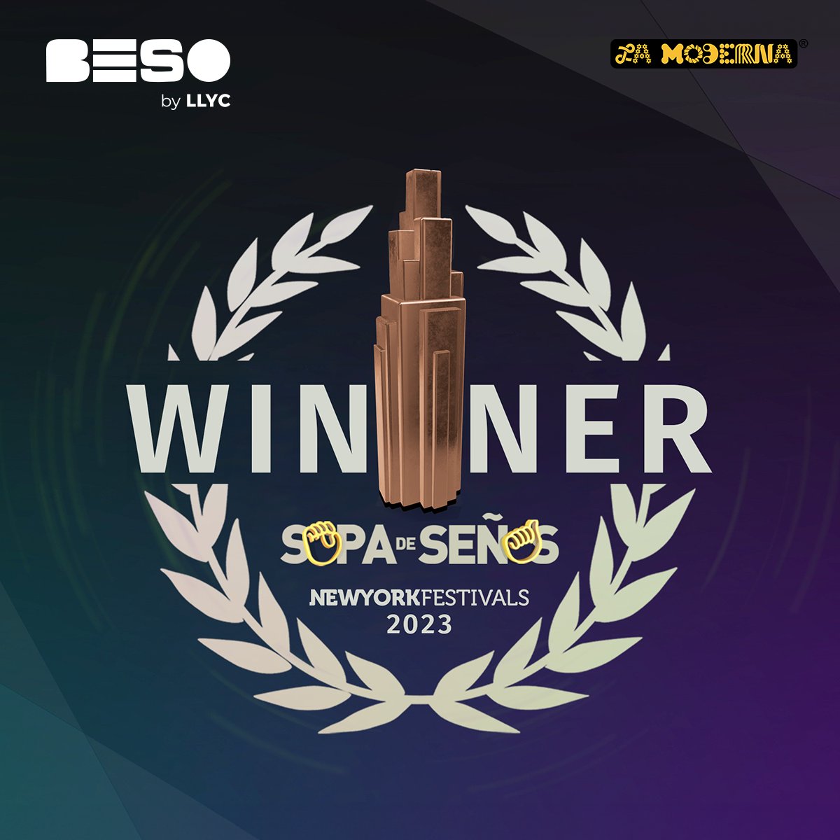 ¡Llegaron grandes noticias desde <a href="/NYFestivals/">New York Festivals</a> y no podríamos estar más agradecidos! Felicidades a todo el equipo.