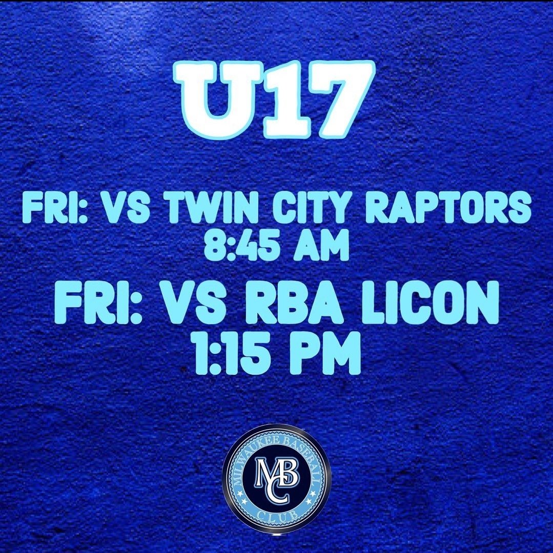 Milwaukee Baseball Club on Twitter "MBC schedule PBRIllinois