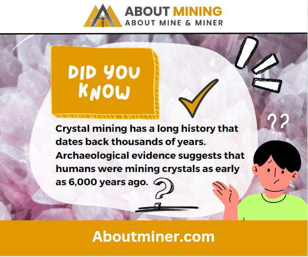 AboutMiner's tweet photo. Fascinating fact about crystal mining #crystal #mine #miningindustry #mining #crystals https://t.co/cNu4VdIvXT
