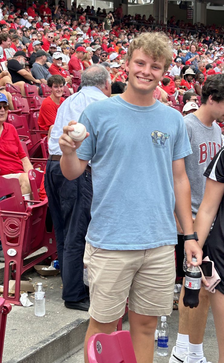 Enjoyed the big win for <a href="/Reds/">Cincinnati Reds</a> today! <a href="/sloan_rochelle/">Sloan Rochelle</a> even caught a foul ball!