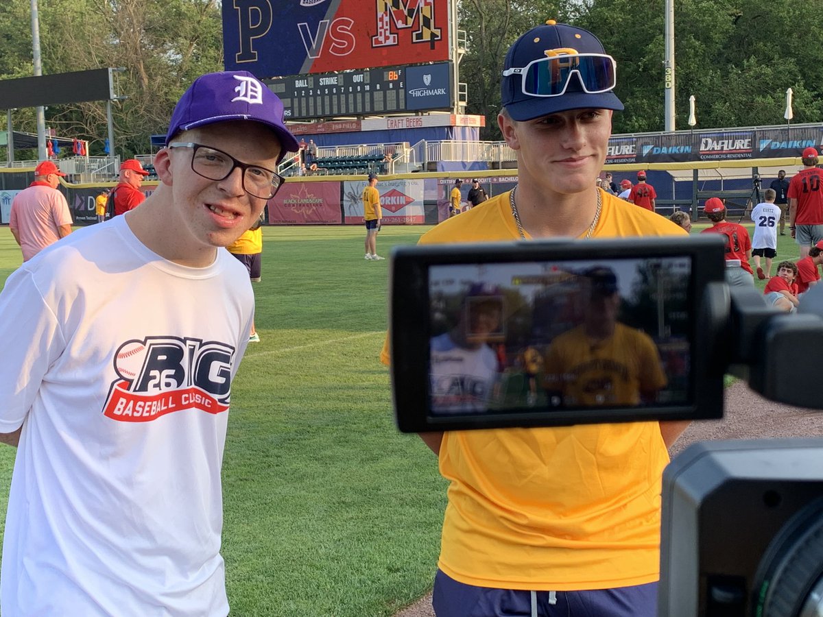 NPKnights's tweet photo. When you play baseball on a big stage, do everything you can to use that big stage to promote good causes &amp; bring joy to others. The @Big26Baseball Buddy Game is the best part of the weekend at @HbgSenators stadium! It’s bigger than just baseball! @NolanWalker2024 @HenryWetzel1 https://t.co/dcKHmU1513
