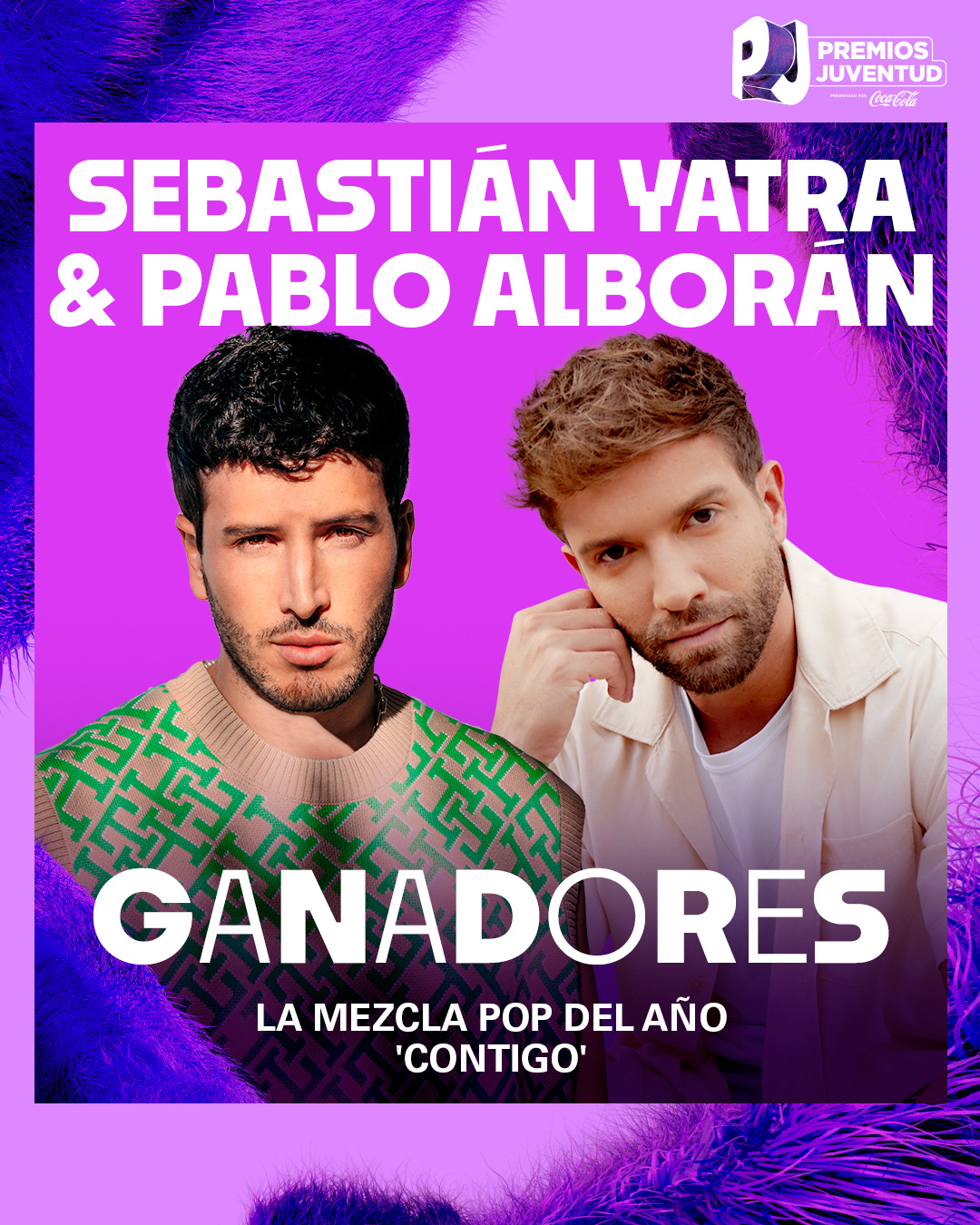 Premios Juventud on Twitter: "'Contigo' de @SebastianYatra &  @PabloAlboran es 'La Mezcla Pop Del Año' en #PremiosJuventud.  ¡Felicitaciones! https://t.co/zBGHGeTqV2" / Twitter