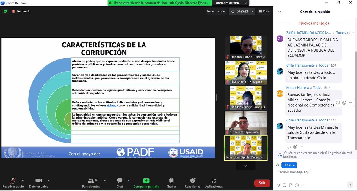FundacionCaje's tweet photo. Gran acogida en el webinario sobre la App. Corruptómetro 🚥

Gracias a la invitación de Chile Transparente, José Luis Ojeda director de #Caje; y speaker, compartió su experiencia y visión sobre el "Corruptómetro".

#FundaciónCaje #ChileTransparente #Corruptómetro #Webinario https://t.co/ykijWCS0ZZ