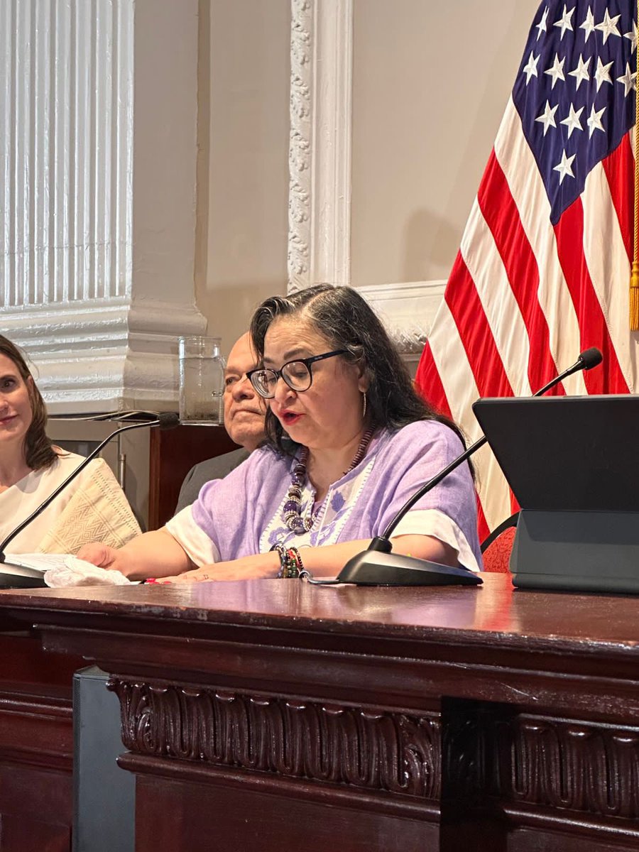 Adela_Micha's tweet photo. “Sin un poder judicial independiente no puede haber división de poderes”, dijo Ministra Presidenta de la @SCJN Norma Piña en el Congreso Mundial de Derecho en la Ciudad de Nueva York organizado por la “World Jurist Association” https://t.co/WvukmgprsK