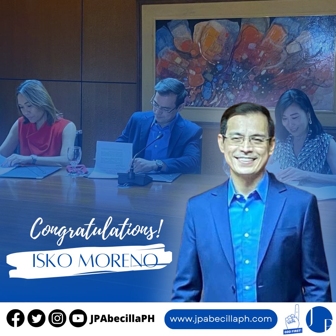 At muli na ngang nakapirma ulit ng kontrata si Yorme @IskoMoreno sa @GMANetwork.😊🙏

Maligayang pagbabalik sa mundo ng showbiz, #YormeIsko!😍

#IskoMoreno 
#Blue 💙