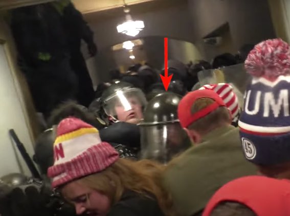 SergeantAqGo's tweet photo. This was me being attacked by State Department political appointee Federico Klein. Today he was found guilty for his role in the January 6 insurrection. I look forward to his sentencing hearing. https://t.co/B7hGOdpgHW