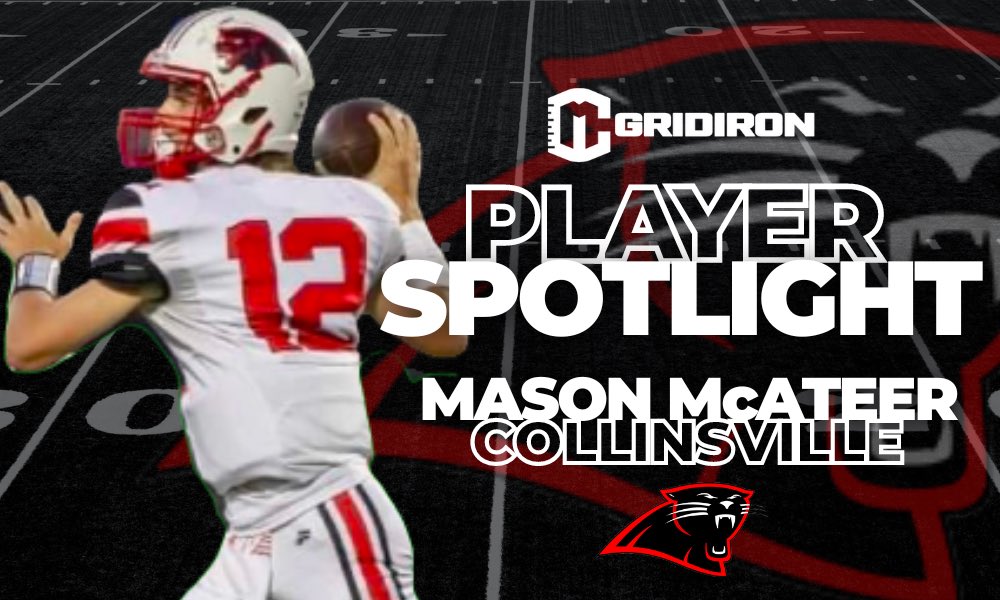 CM_gridiron's tweet photo. PLAYER SPOTLIGHT:
Mason McAteer | Collinsville Panthers

Follow the link to see the bio and write-up for the Collinsville Panthers’ Mason McAteer.

https://t.co/o0hyLnq5hF https://t.co/nXIC3zOT0e