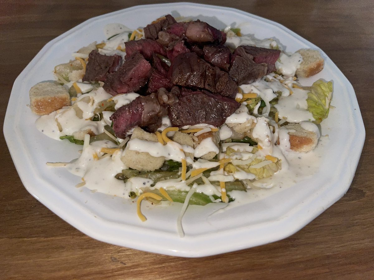 #steak #salad #steaksalad #rare I thought I’d share this to you all made with love
