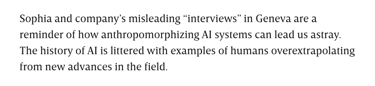 1 pic. Don’t Ask Dumb Robots If AI Will Destroy Humanity https://t.co/qdLcN9OlMo https://t.co/AlvPIKr9ve