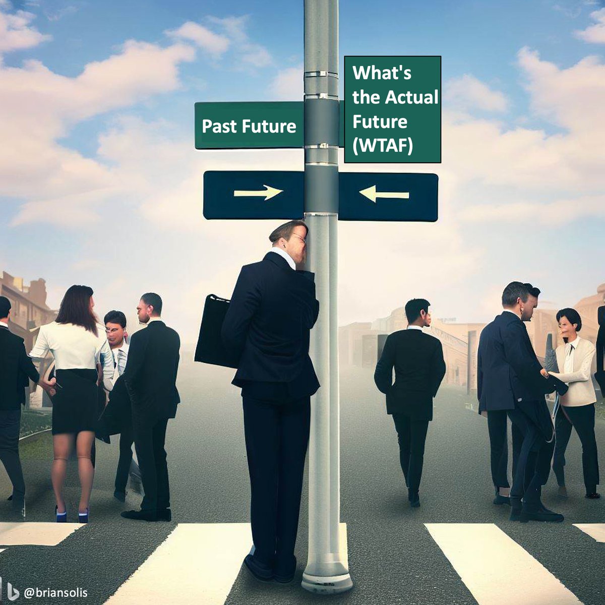 briansolis's tweet photo. Just like the "#AI whisperer" was a hot new job title, the hottest new job is "head of AI." 

In this article, @ranimolla explores why the biggest companies around the world are hiring AI leadership as fast as they can. 

Gartner's @PeterKrensky put it this way, "This is the biggest deal of the decade, and it’s ridiculously overhyped."

Krensky estimates that currently about a 1/4 of Fortune 2000 companies have dedicated AI leadership at the VP level or above. He expects it to be about 80% a year from now.

My friend @conorgrennan sees an opportunity to add value across the company by thinking creatively and bigger. 

“You don’t need to know the software running your iPhone, just order an Uber,” Grennan said. Instead, what’s important for the role, he says, is creativity with language and breadth.

“They need to be an excellent communicator, they need to have a view of the entire firm, at least at the 30,000-foot view. And also it has to be somebody who really understands what generative AI can do,” Grennan said. “You don’t capture everything by putting it in the tech department.”

He's right. 

The intuitive way to use AI and #GenerativeAI is to automate existing processes or to perform existing tasks, better, faster, cheaper, at scale. 

The other way, the harder way, is to reimagine processes in an AI-first world, to rethink work itself, to do what you couldn't do before AI. 

This sets the stage for an #augmentedenterprise and the era of #exponentialbusiness. 

https://t.co/Dj2zhqy2xY