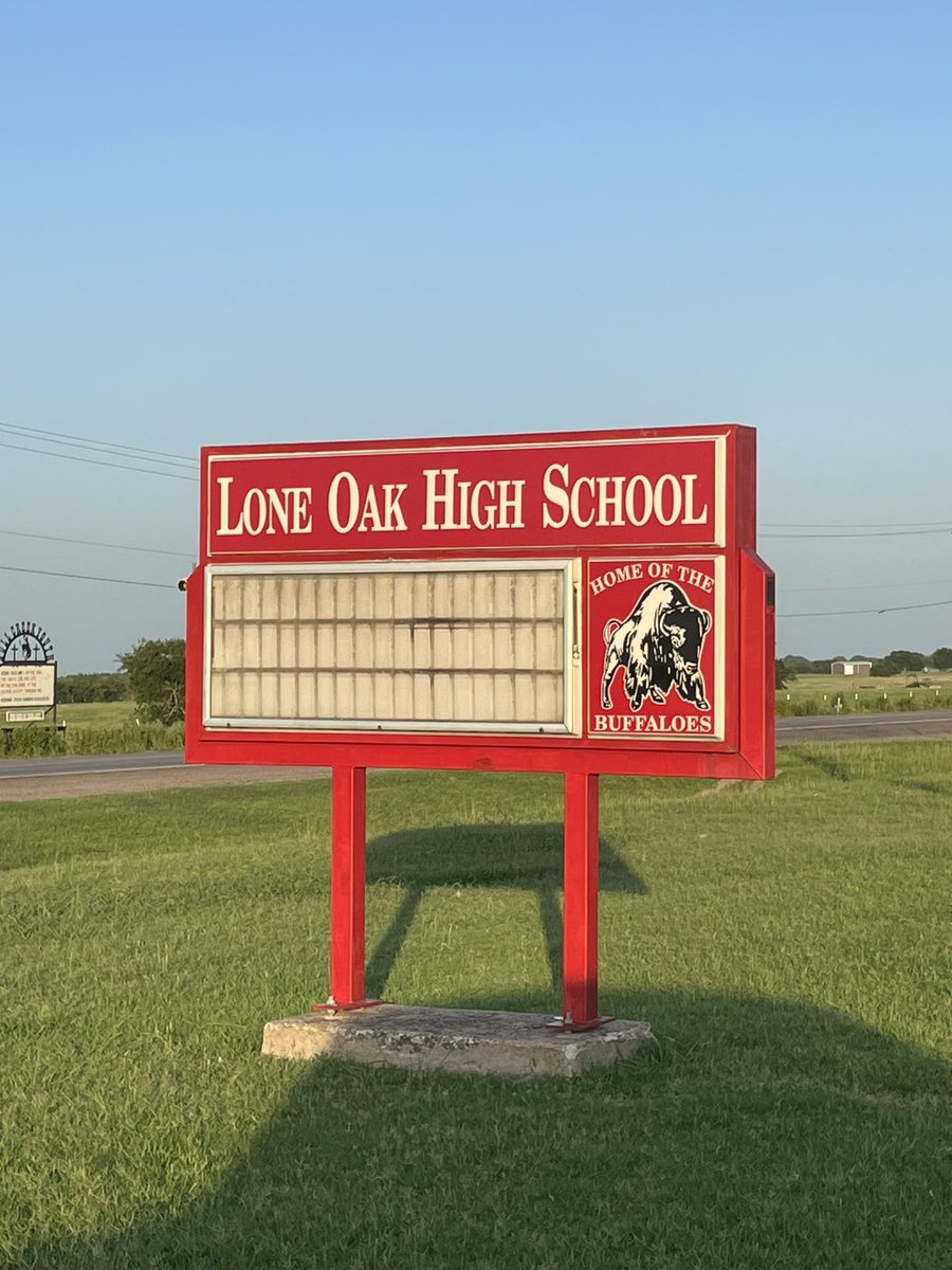 cradsports's tweet photo. Thank you to Head Coach/Athletic Director Logan Turner and Lone Oak High School for the interview yesterday for your KMOO 2023 Pigskin Preview. @coachLT_11 @LoneOakFTBL @THEKyleOwens @THEKyleOwens @3ATexasFootball https://t.co/gT2ELrrQEq