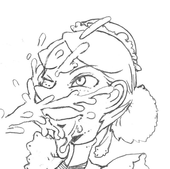 躍動感のある液体を描くのは難しい 