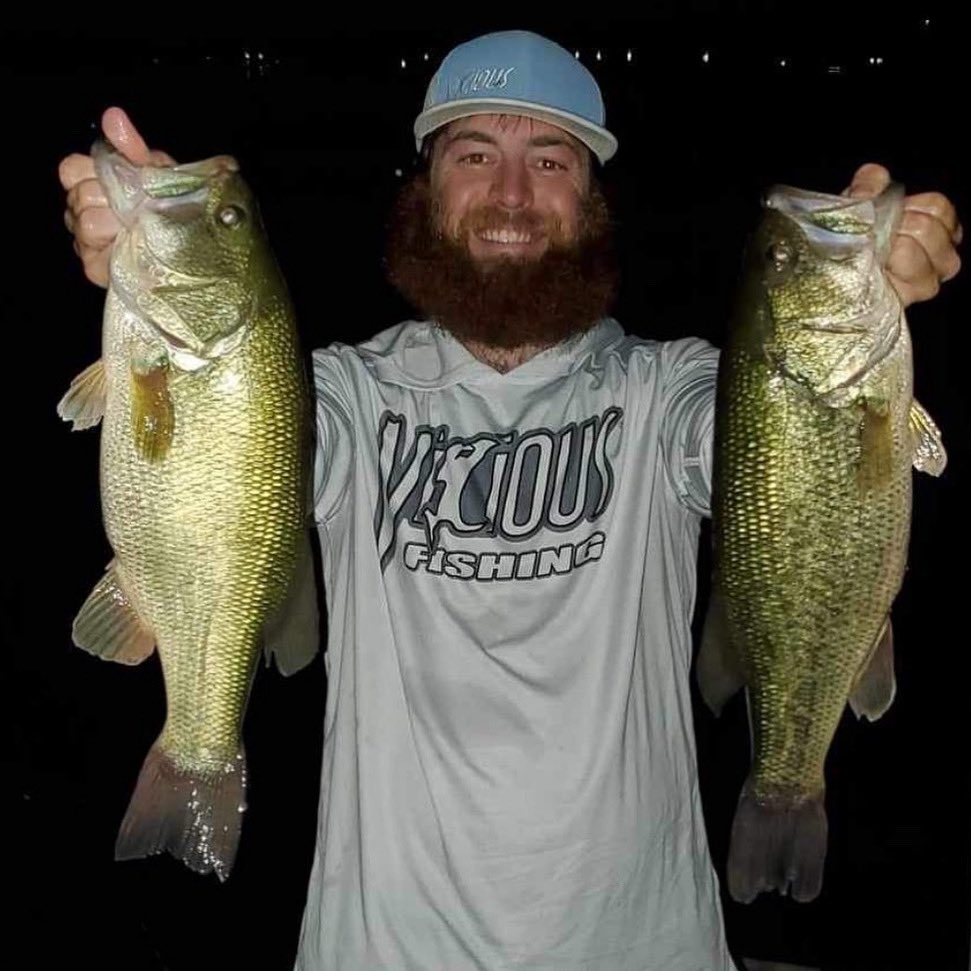 Who loves night fishing in the summer months? Billy Harris catches big ones in New York day and night! #fishing #bassfishing #largemouthbass #bigbass #viciousfishing #viciousfishingline #viciousapparel #getvicious
