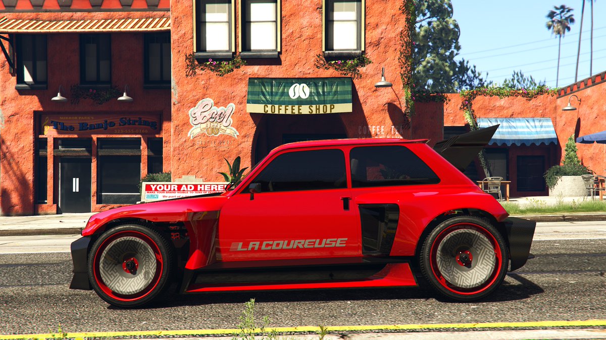 Allendude51's tweet photo. Le Car #lacoureuse #penaud #penaudlacoureuse #renault #renault5 #renault5turbo #renaultlecar #gta5 #gtav #gtaonline #sanandreasmercenaries #ps5 #expandedandenhanced #hsw #haosspecialworks https://t.co/KUBexDtZJD