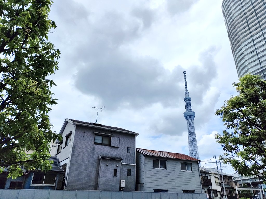 おはようございます！現在の墨田区は曇り☁気温は28.6℃
夏休み初日は、曇っていて少し暑さが和らいでるように感じます☺
本日は10:00~21:00で営業しております☕
#東京 #墨田区 #イマソラ 
#企業公式が毎朝地元の天気を言いあう 
#がんばろう企業公式