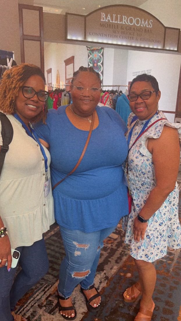 ccurtis04's tweet photo. Sister districts (Selma City and Dallas County) and Concetta Burton with the state department attending sessions and learning together. #megaconference2023 https://t.co/qkibl84cMC