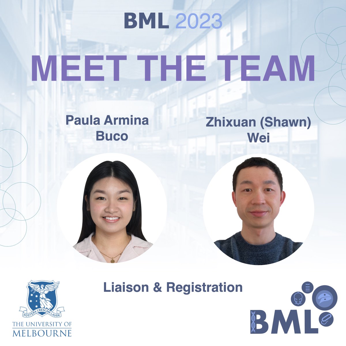 Meet the students in our Liaison and Registration Team!

Paula Armina and Zhixuan (Shawn) are Masters and PhD students at <a href="/UniMelb/">University of Melbourne</a> 

Check out our Instagram profile and FB page to read more about them.