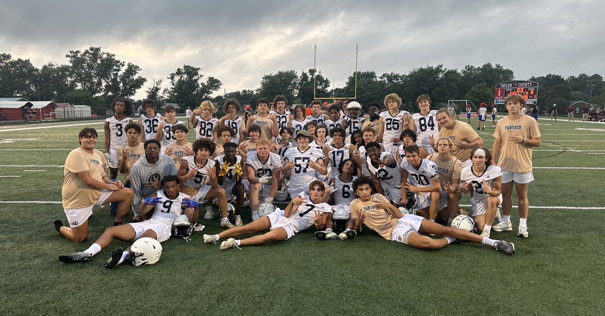 2023 Taylor County 7 on 7 passing Tournament Champions. Proud of these young men!