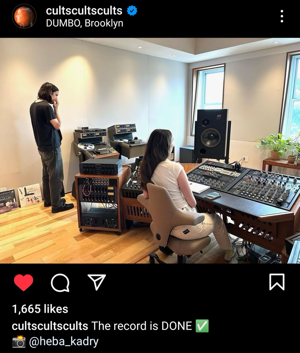 Great news for us @CultsCultsCults fans. The new album is done! Will it be out before their @RiotFest set? If not, safe bet that we'll get to hear some of it there. 🤞