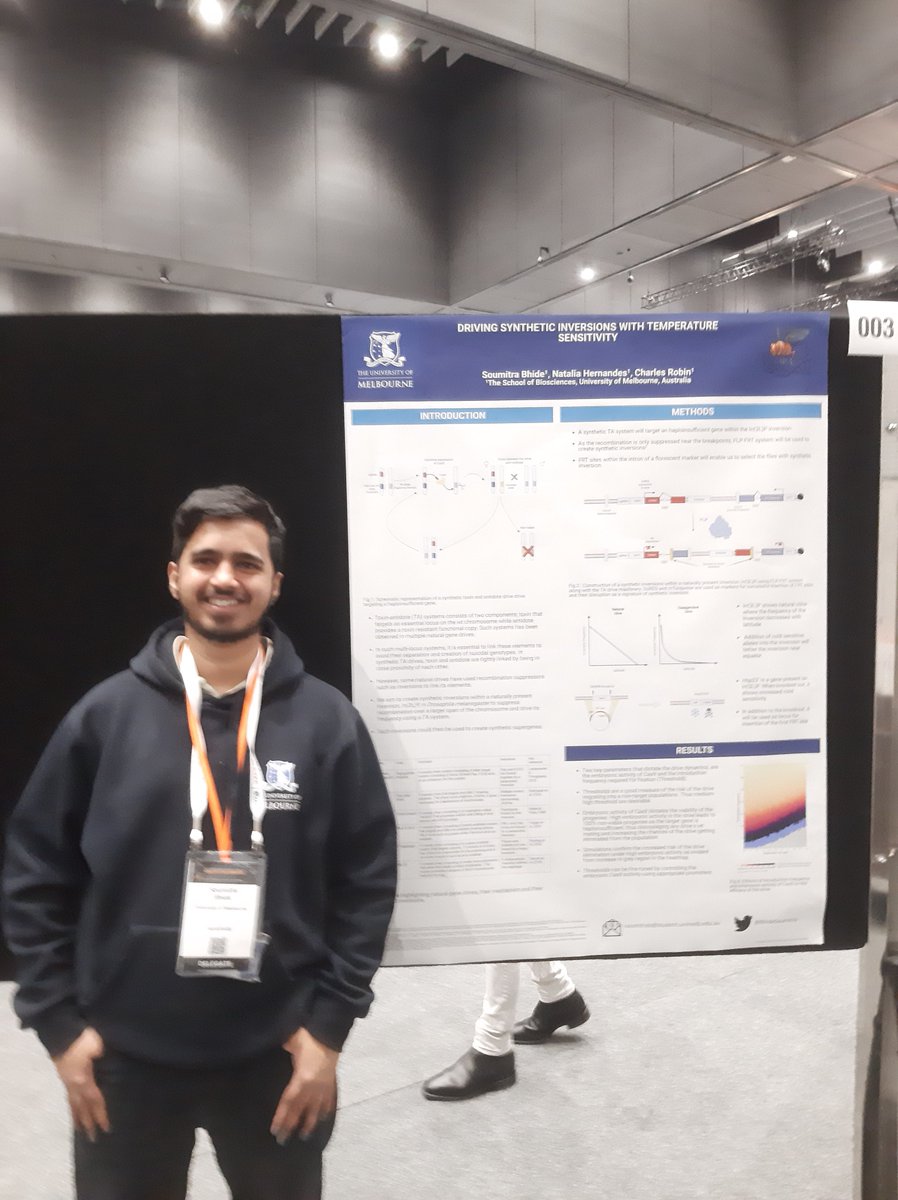 #ICG2023 Phew! Last day of the conference! What a conference it has been. If you wanna know about how we can use inversions in gene drives, today's the last day to visit my poster!