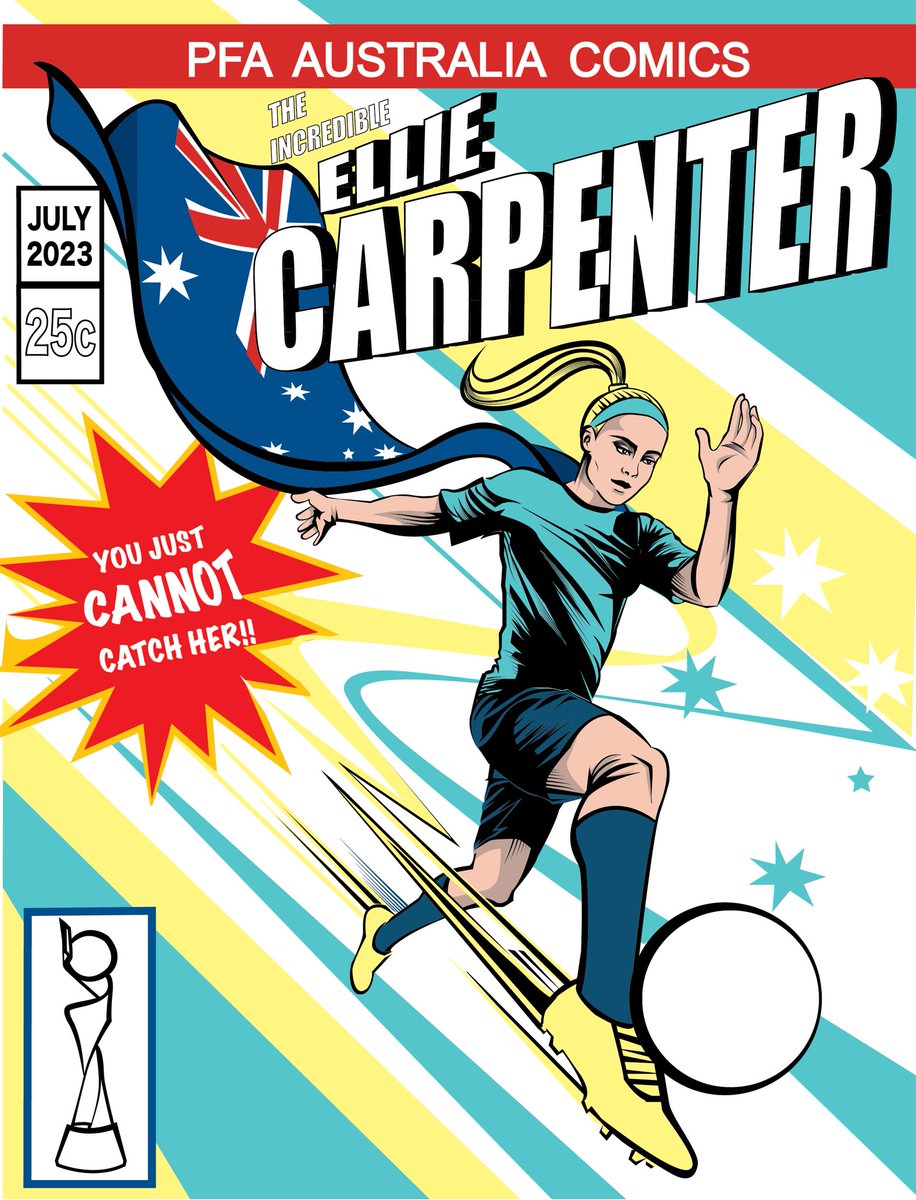 thepfa's tweet photo. Is there anything @HannahWilkinso1 can’t do? 🤔 

Football Fern by night, artist by day 🎨 

@NZ_Football’s match winner from the Ferns’ @FIFAWWC opener last night created these epic comic book posters featuring @CarpenterEllie and @cjbottnz to celebrate the start of the tournament in 🇦🇺 and 🇳🇿 

And what a start it was! 💥