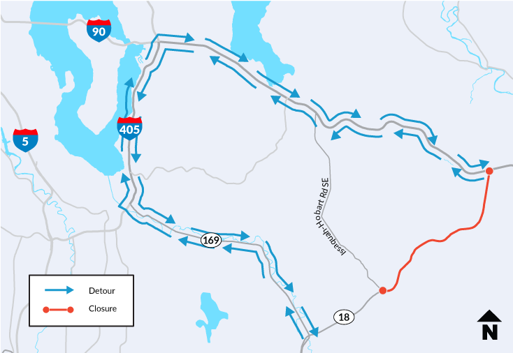 WSDOT Traffic on Twitter "🚨REMINDER SR 18 CLOSURE THIS WEEKEND! 📍SR 18