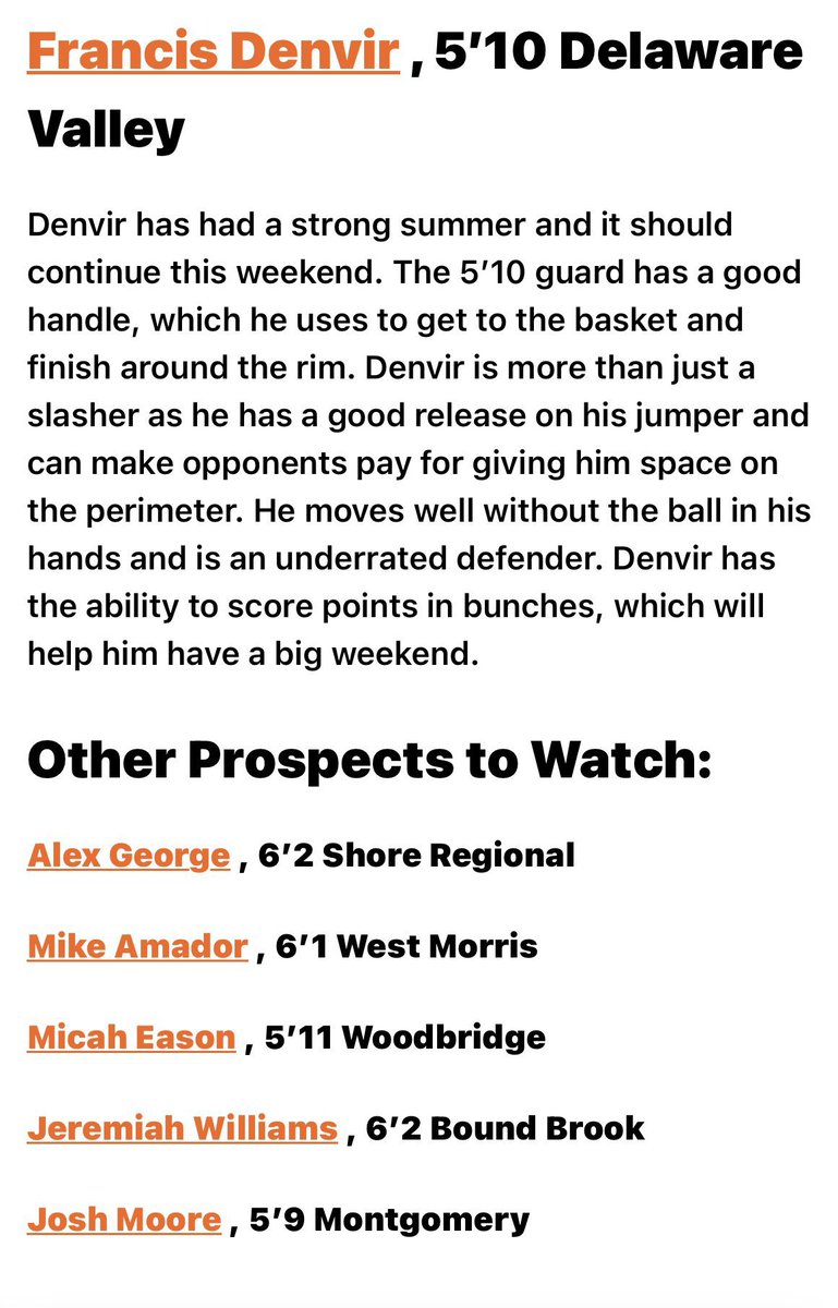 Thank you <a href="/PrepHoops_NJ/">Prep Hoops New Jersey</a> for giving a shoutout to our senior guard Jeremiah Williams <a href="/miahh_5/">jeremiah</a> as a top senior. Jeremiah has all the intangibles and the basketball IQ for the next level. He is a winner and going to make a college coach very happy next year!!